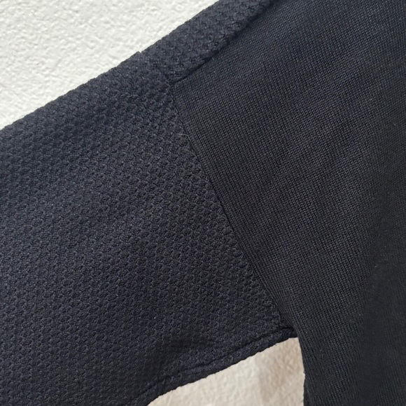 NWOT!! Evolution by Cyrus Reena Texture Detail Hooded Black Pullover -XL - Picture 5 of 7